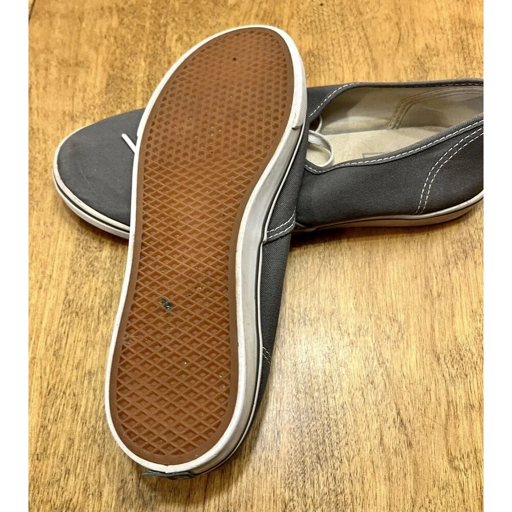 Vans grey low tops Mens 8 womens 9.5